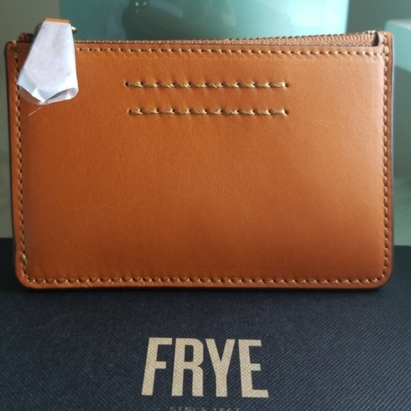 Frye Other - NWT FRYE Orange brown Harness ID card case Wallet